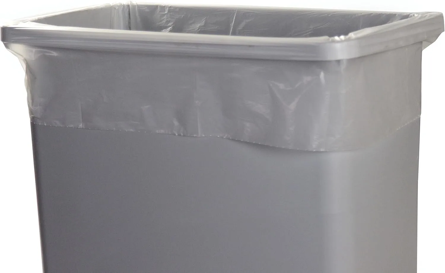 AccuFit 23 Gallon Can Liner by Heritage Bag Co. (200 Pack) 28"x45" 0.9mil Clear
