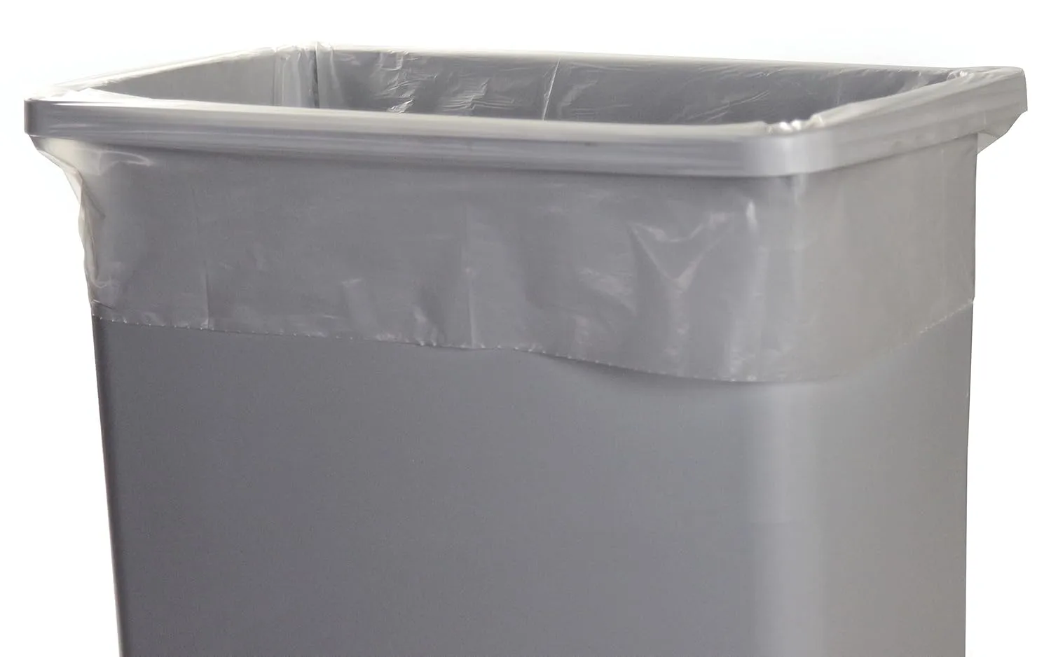 AccuFit 32 Gallon Can Liner by Heritage Bag Co. (100 Pack) 33"x44" 0.9mil Clear