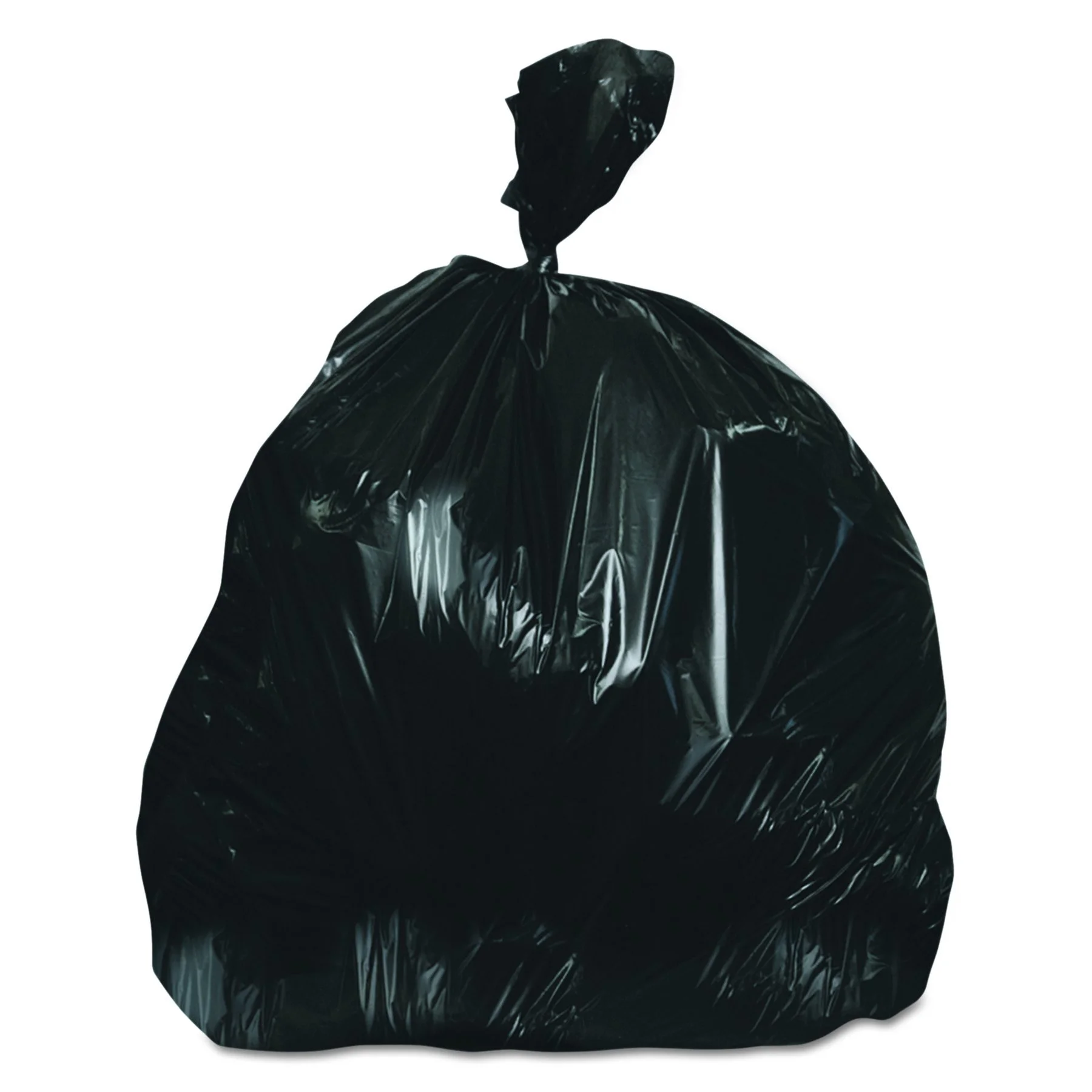 Heritage H4832RK Low-Density Can Liners, 16 Gal, 0.35 Mil, 24 x 32, Black, 500 Count