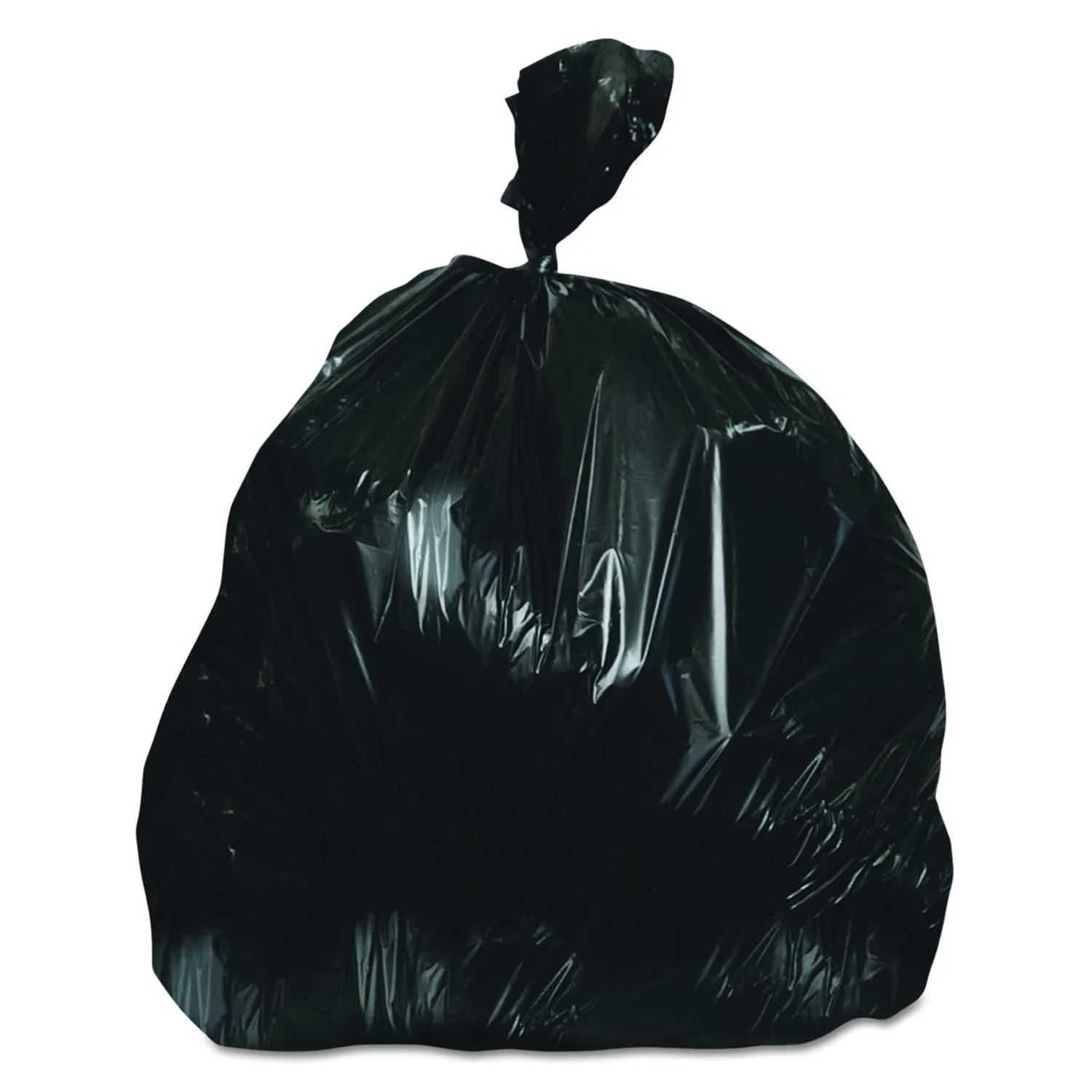 Heritage H4832RK Low-Density Can Liners, 16 Gal, 0.35 Mil, 24 x 32, Black, 500 Count