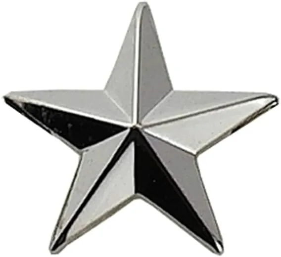 HERO'S PRIDE 1 Star Rank Insignia Five-Pointed Star Pin