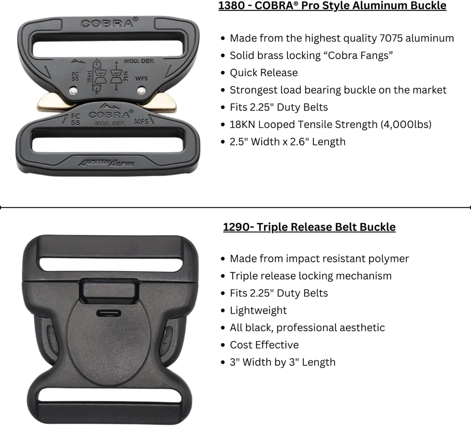 HERO'S PRIDE Ballistic Deluxe Rigid Duty Belt - 1680 denier