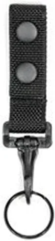 Hero's Pride Ballistic Economy Key Holder, Plastic Clip, Fits Duty Belt to 2.25" Wide, Black