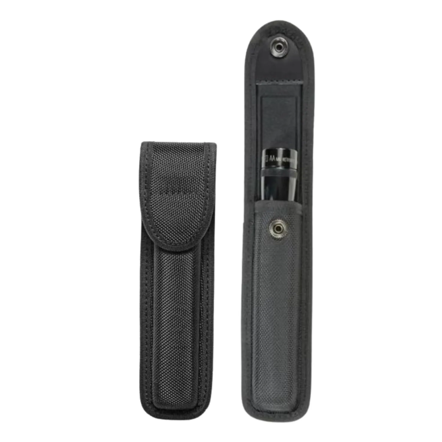 Hero's Pride Ballistic Closed LED AA Compact Flashlight Case - Lightweight Design - Hidden USA DOT Snaps