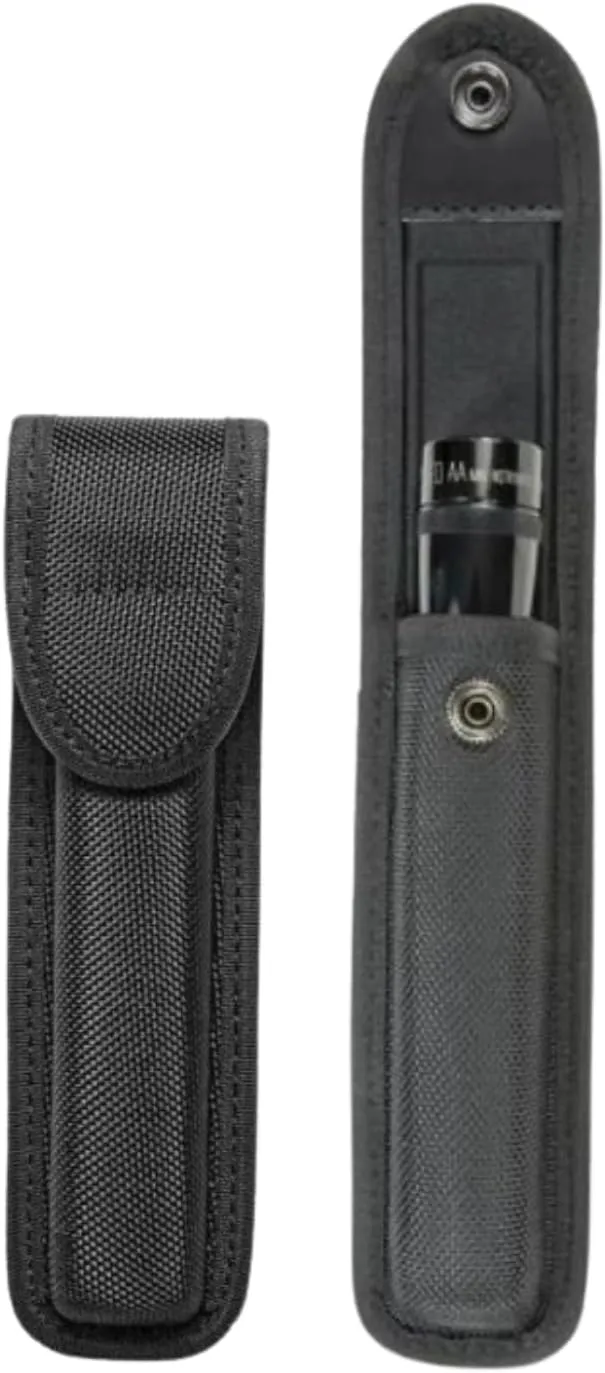 Hero's Pride Ballistic Closed LED AA Compact Flashlight Case - Lightweight Design - Hidden USA DOT Snaps