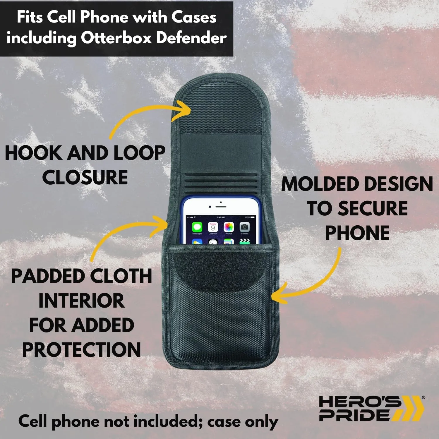HERO'S PRIDE Ballistic Smartphone Case Duty Belt Holster