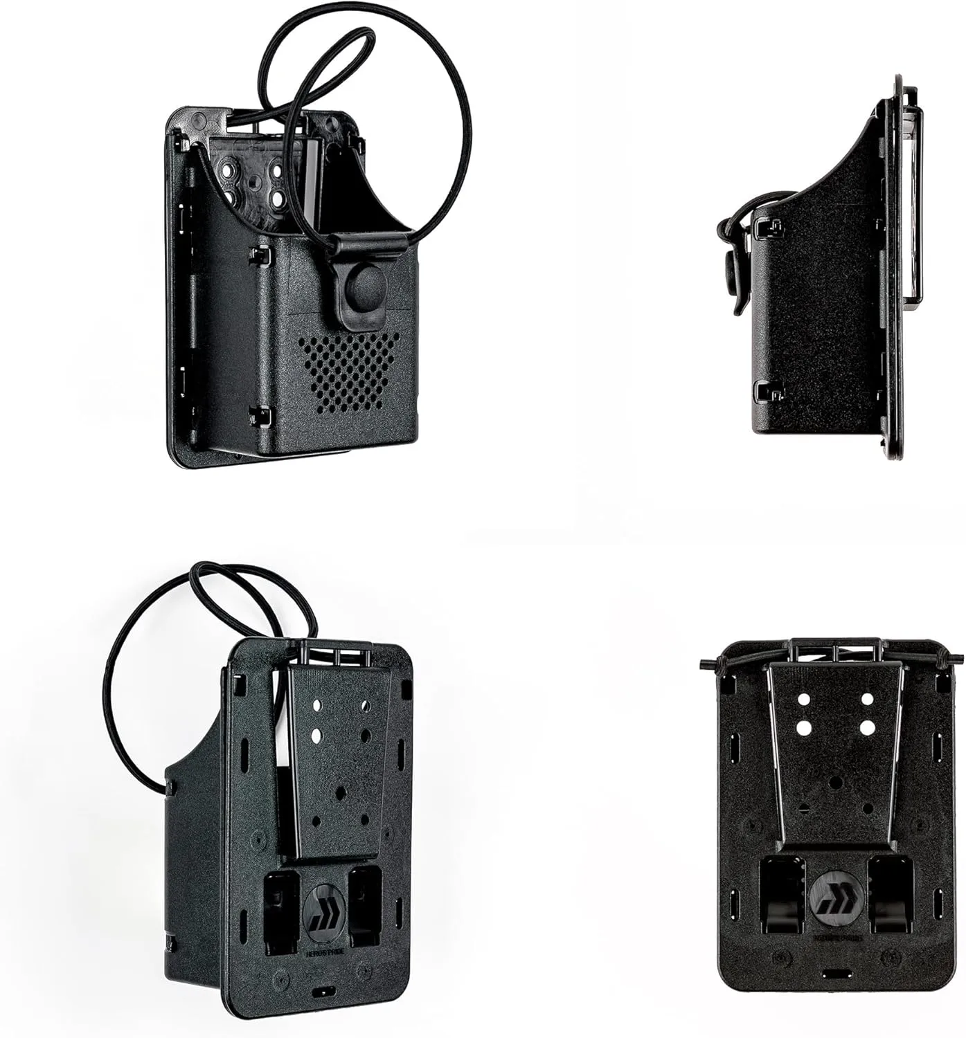 Hero's Pride Edge Radio Holder - Chicago PD Two Way Radio Holster for Duty Belt Up to 2.5" Wide