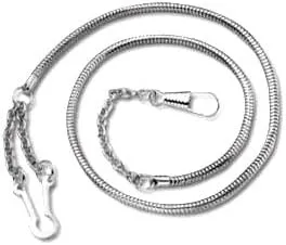 UNIFORM ACCESSORIES Whistle Chain with Button Hook
