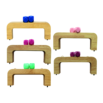 Herraje En Madera Con Bolas de Colores 20 cm Unidades