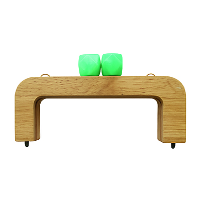 Herraje En Madera Con Bolas de Colores 20 cm Unidades