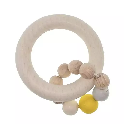 Wooden Circle Rattle
