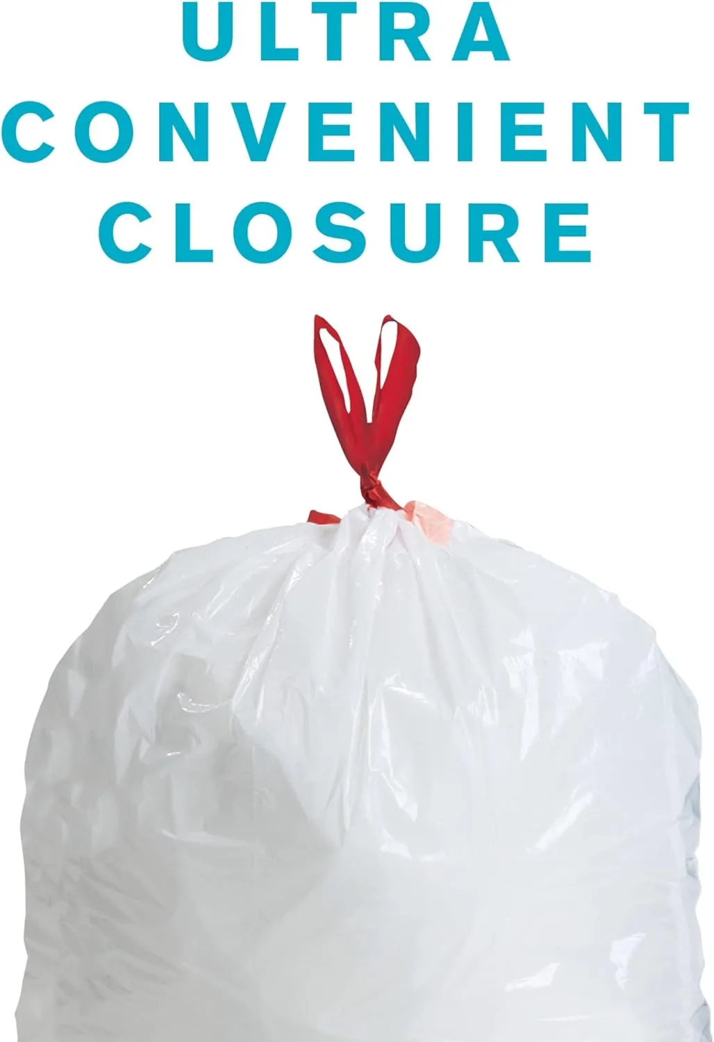 Highmark 0.9-mil Drawstring Trash Bags, 13 Gallon, White, Box of 120