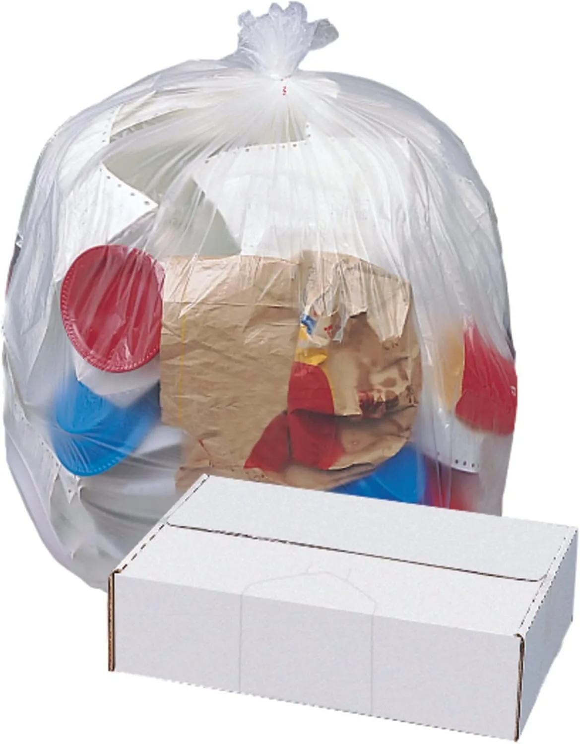 Highmark High-Density Can Liners, 16 Mic, 55 Gallons, 41in x 54in, Natural, Box Of 200