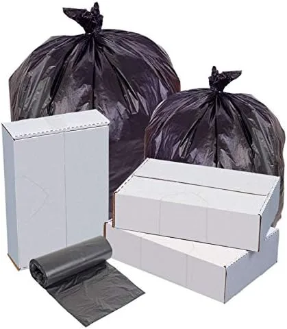 Highmark High-Density Can Liners, 22 Mic, 56 Gallons, 43" x 48", Black, Box Of 150