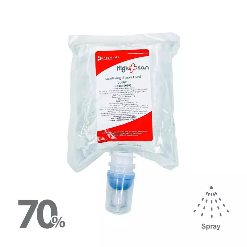 Higi San 70 Alcohol Flexi 500ML Spray Sanitiser