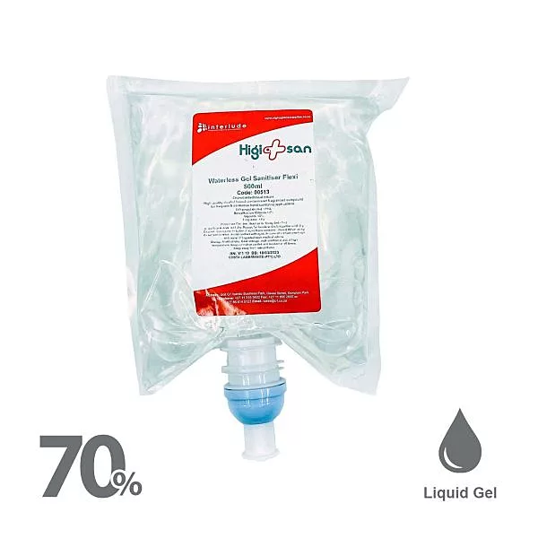 Higisan 70 Alcohol Flexi 500ML Gel Sanitiser