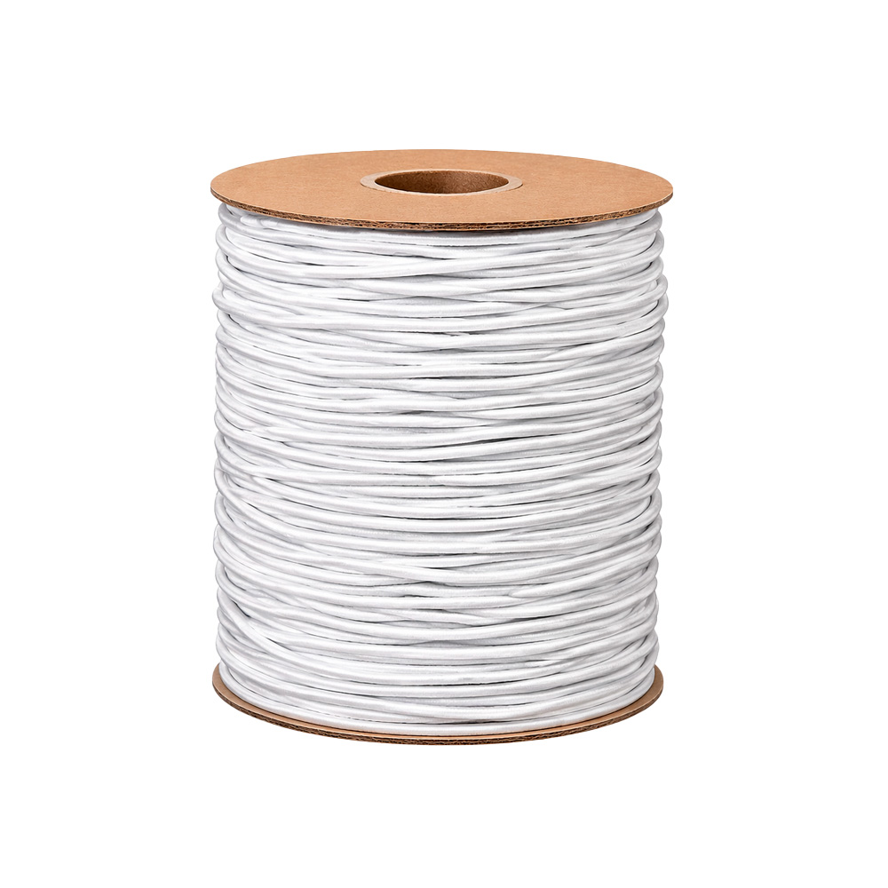Hilo Caucho 2.8Mm Blanco Rollo X 100 Yardas