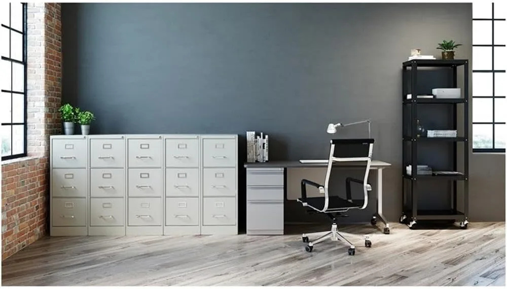 Hirsh Commercial Vertical 3-Drawer Metal File Cabinet