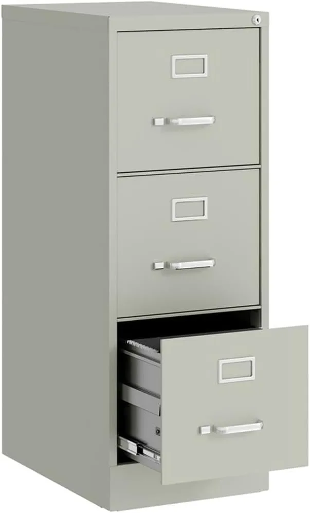 Hirsh Commercial Vertical 3-Drawer Metal File Cabinet