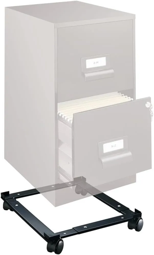 Hirsh Metal File Caddy Adjustable 18.00 in W x 26.50 in D Letter/Legal Black