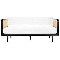 Jodhpur Rattan Sofa in Black - Three Seater Jodhpur Rattan Sofa in Black - Three Seater