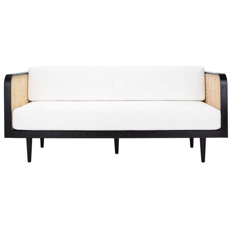 Jodhpur Rattan Sofa in Black - Three Seater Jodhpur Rattan Sofa in Black - Three Seater