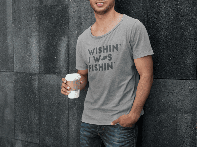 Wishin' I Was Fishin' T-shirt