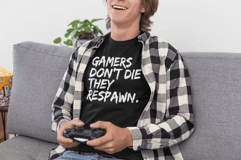 Gamers Don't Die They Respawn T-shirt