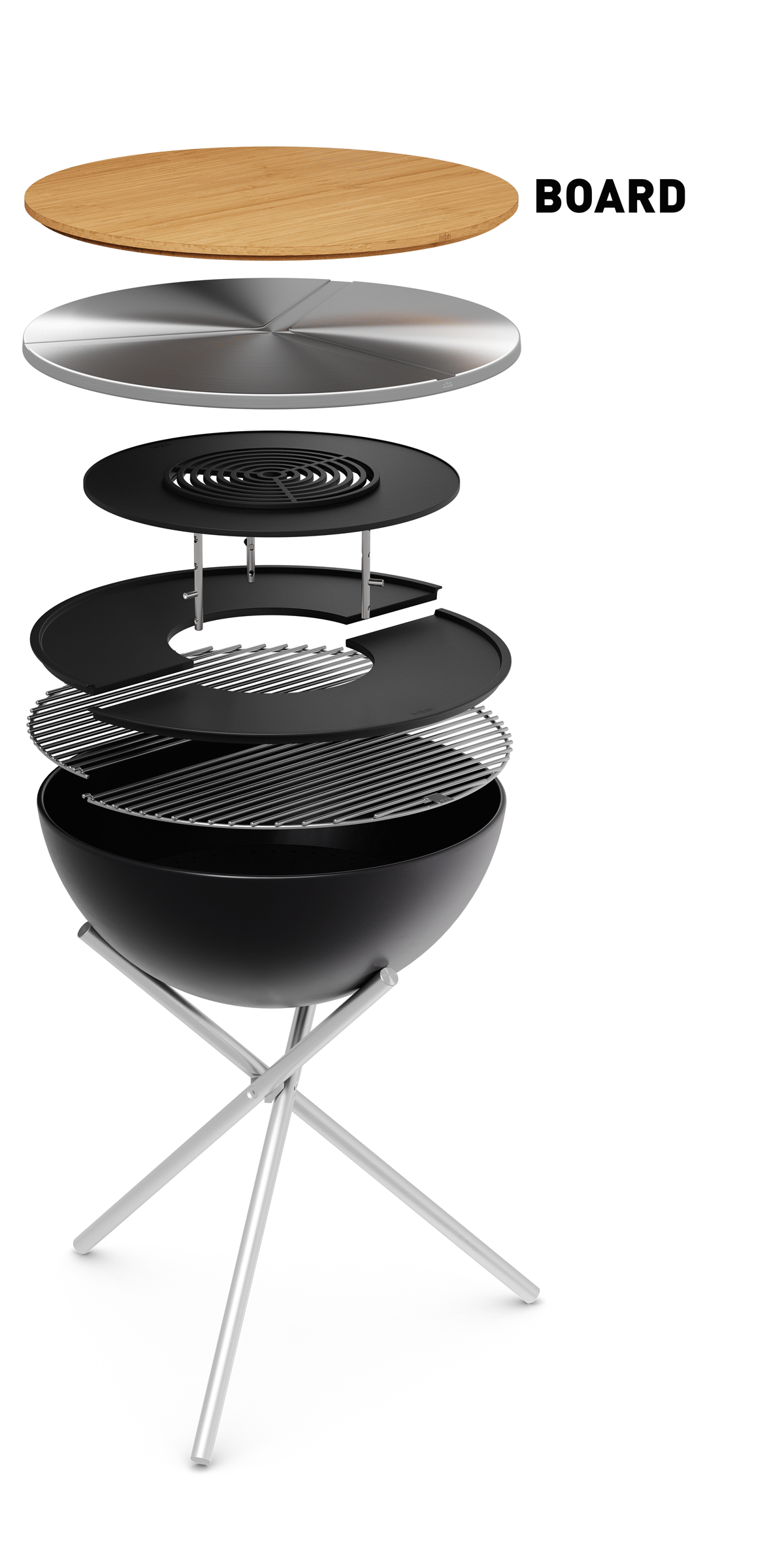 HOFATS BOWL 70 Fire Bowl with star stand