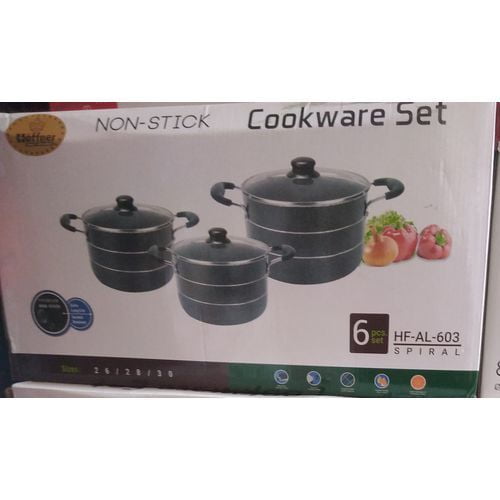 Hoffner Set of 3 Non Stick Pots 20 -24cm
