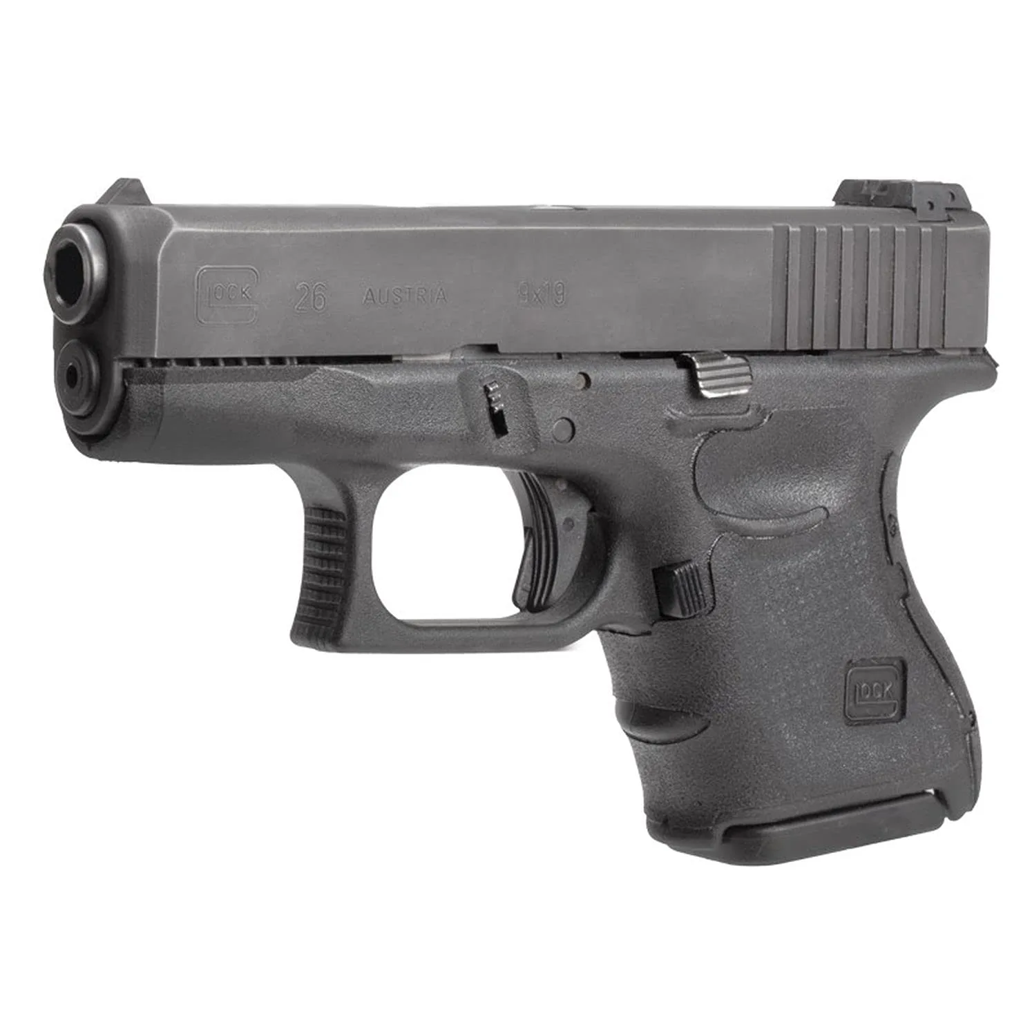 Glock 26 27 33 Wrap Rub BLK Gen 4 SB