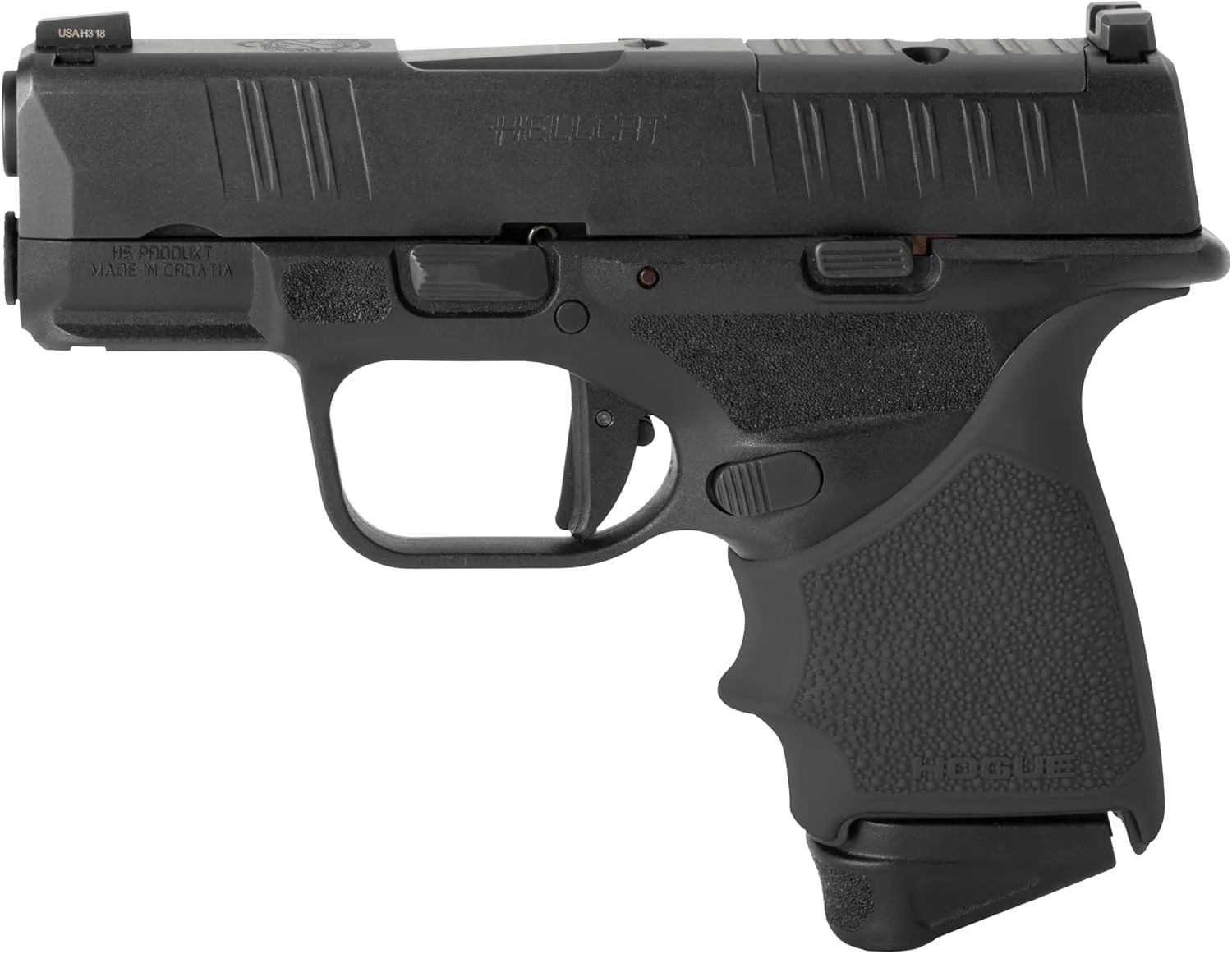 HOGUE HandAll Beavertail Rubber Grip Sleeve for Springfield Armory Hellcat