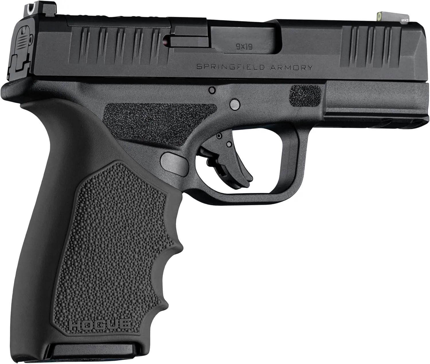 Hogue HandAll Beavertail Rubber Grip Sleeve for Springfield Armory Hellcat Pro Black One Size