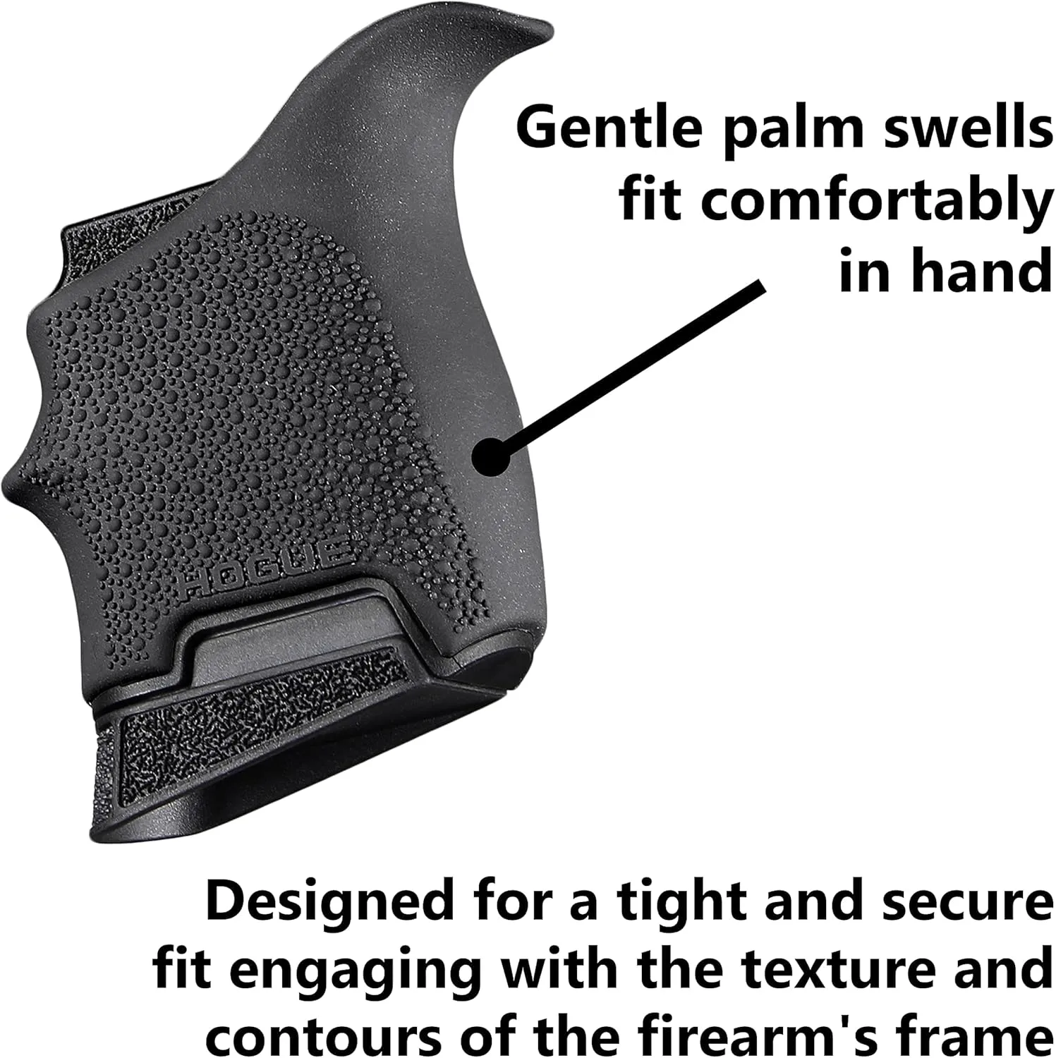 HOGUE HandAll Beavertail Rubber Grip Sleeve