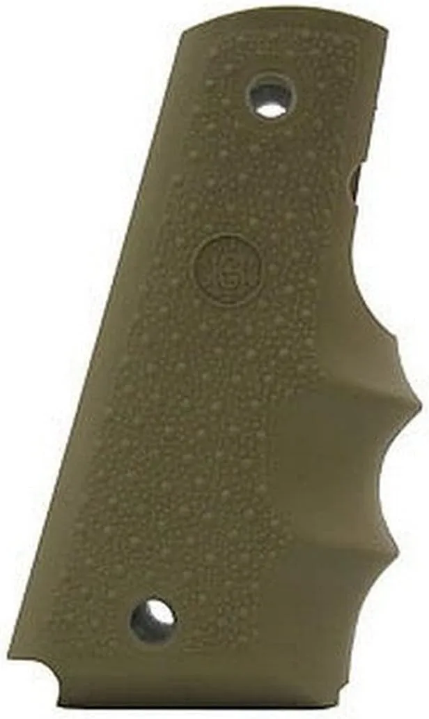 HOGUE OverMolded Rubber Grip for Colt 1911 Government Model with Finger Grooves