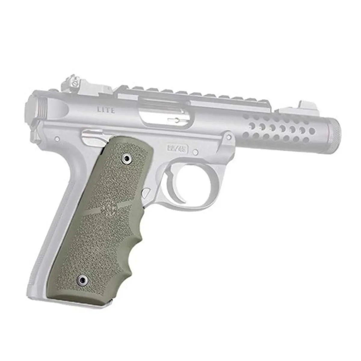 HOGUE OverMolded Checkered Rubber Grip Panels for Ruger 22/45 MK IV