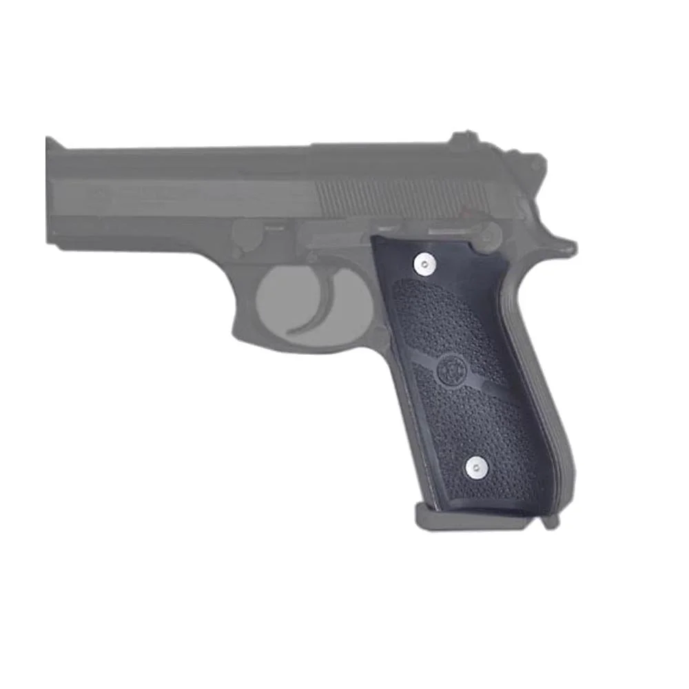 Hogue Rubber Grip Panel Set for Taurus PT-92, PT-99, PT-100, PT101, PT-92AR, Black - 99010