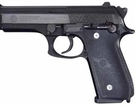 Hogue Rubber Grip Panel Set for Taurus PT-92, PT-99, PT-100, PT101, PT-92AR, Black - 99010