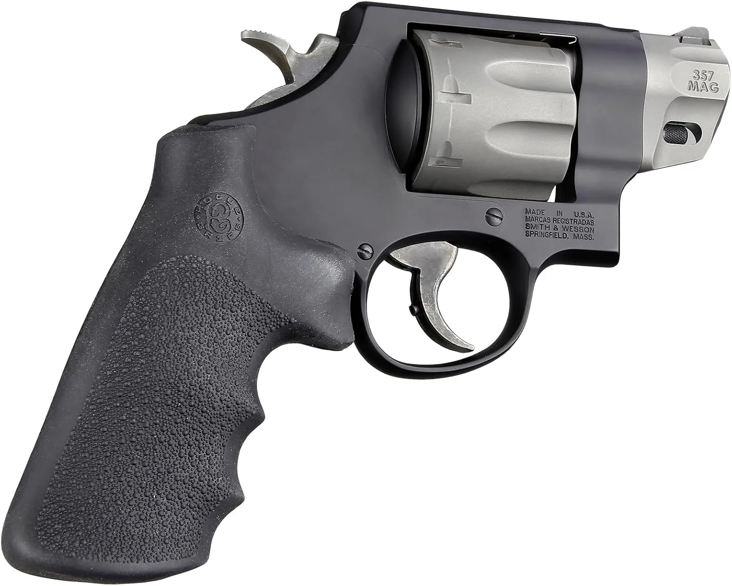 Hogue OverMolded Rubber Grip for S&W 460, 500, & Governor Round Butt (Tamer Conversion), K, L, N, X, & Z Frames