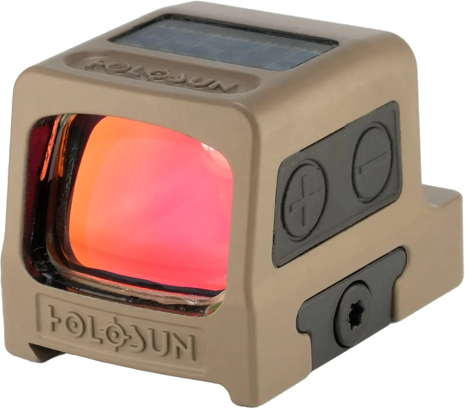 HOLOSUN HE509T-RD X2 FDE Enclosed Reflex Optical Red Dot Sight, Red LED, FDE