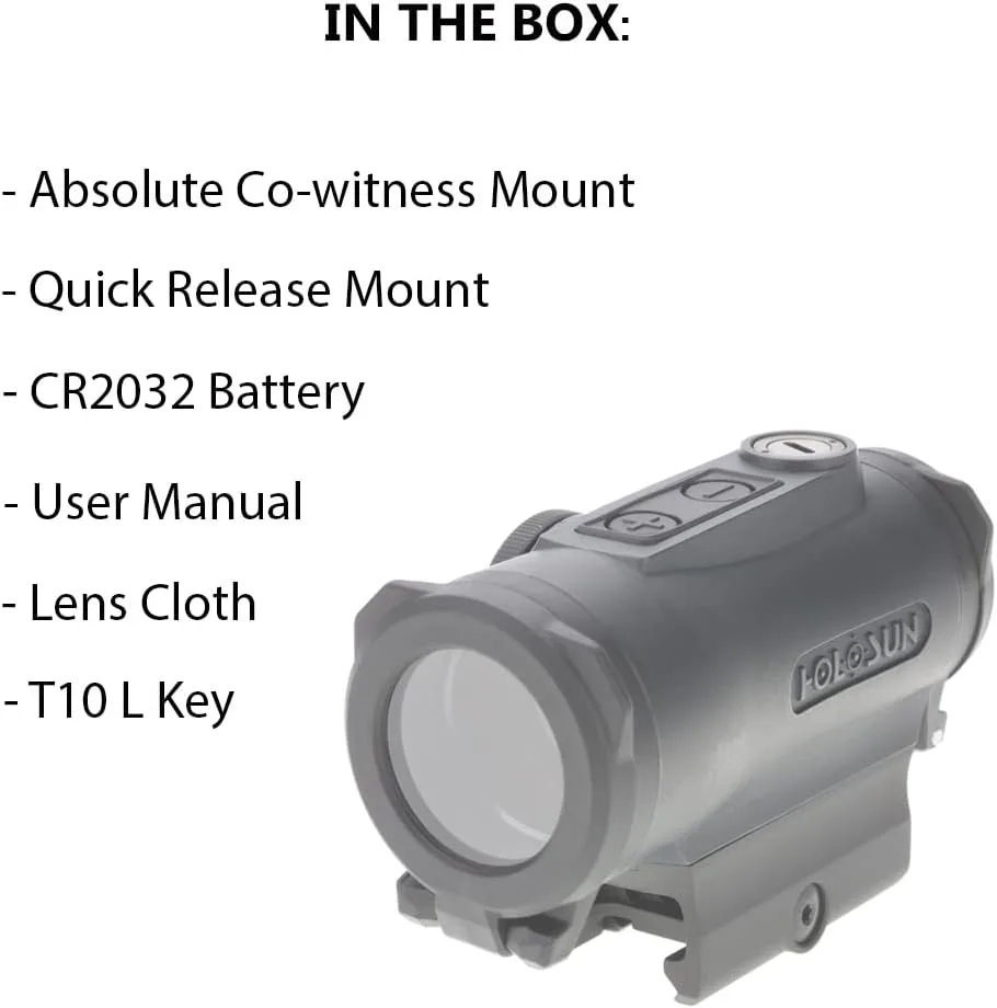 HOLOSUN HE530G Micro Sight for Rifle with Titanium Housing