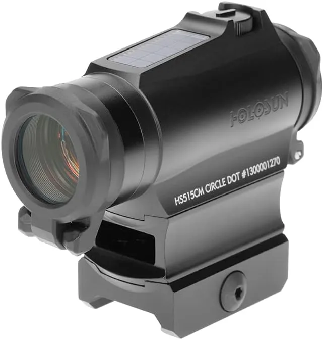 HOLOSUN HS515CM / HE515CM-GR 2 MOA Dot & 65 MOA Circle Micro Sight for Rifle