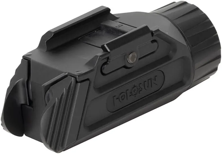 HOLOSUN P.ID HC Pistol Mounted White Flashlight High Candela - High/Low Output Modes 800/400 Lumens Rechargeable Waterproof