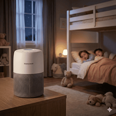 Honeywell Air Touch V1 Smart Home Air Cleaner | Traps Pollen, Smoke & Allergens | 3-Stage HEPA Filtration