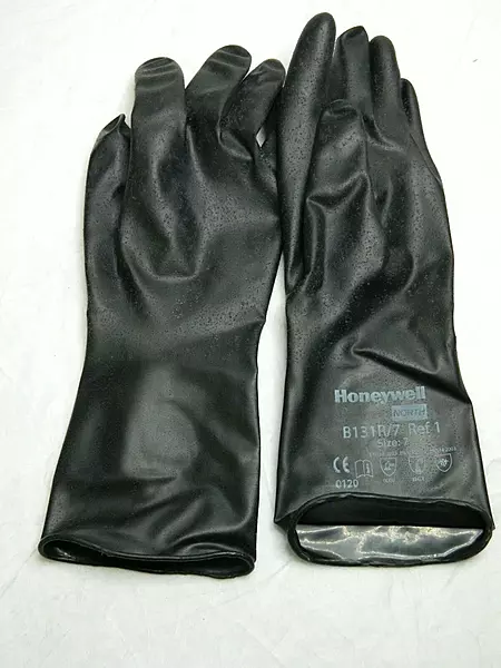 Honeywell B131R/7 Work Gloves, Unsupported Butyl, Size 7