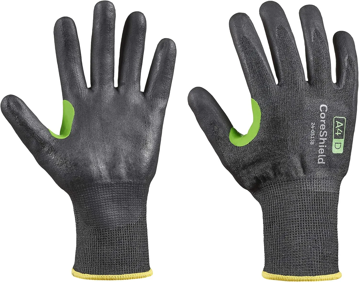 Honeywell Safety Products CoreShield, 13 gauge HPPE/basalt black liner, nitrile micro-foam black coating, A4/D