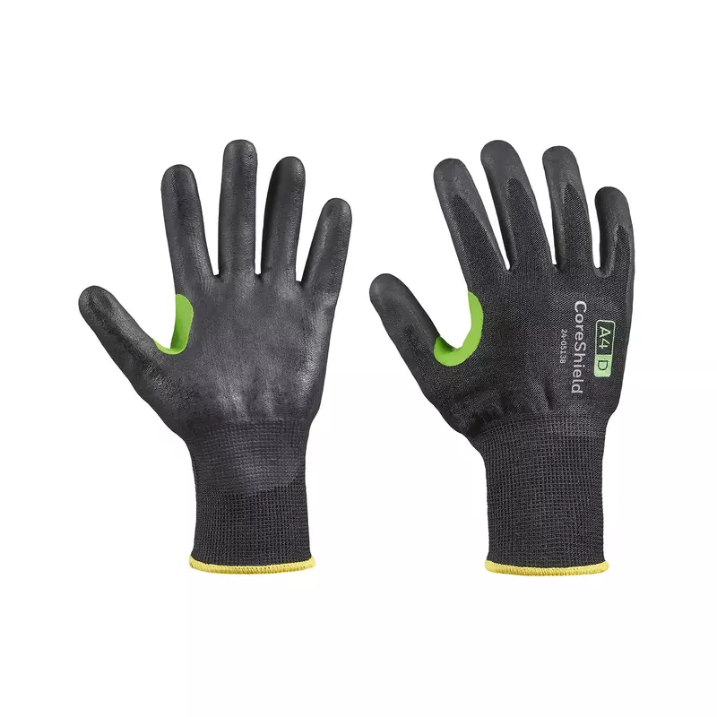 Honeywell Safety Products CoreShield, 13 gauge HPPE/basalt black liner, nitrile micro-foam black coating, A4/D