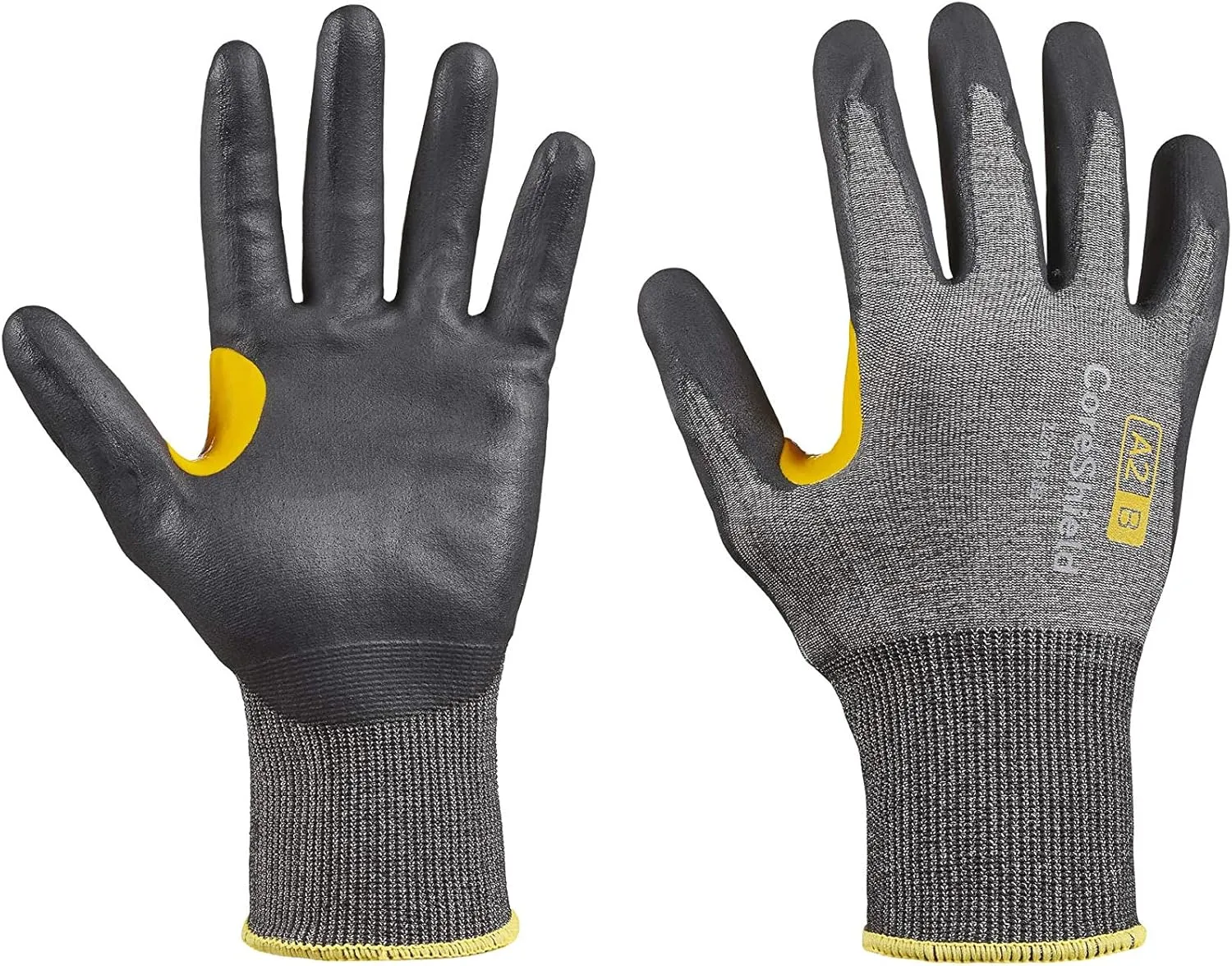 Honeywell CoreShield, 18 gauge HPPE grey liner, nitrile micro-foam black coating, A2/B