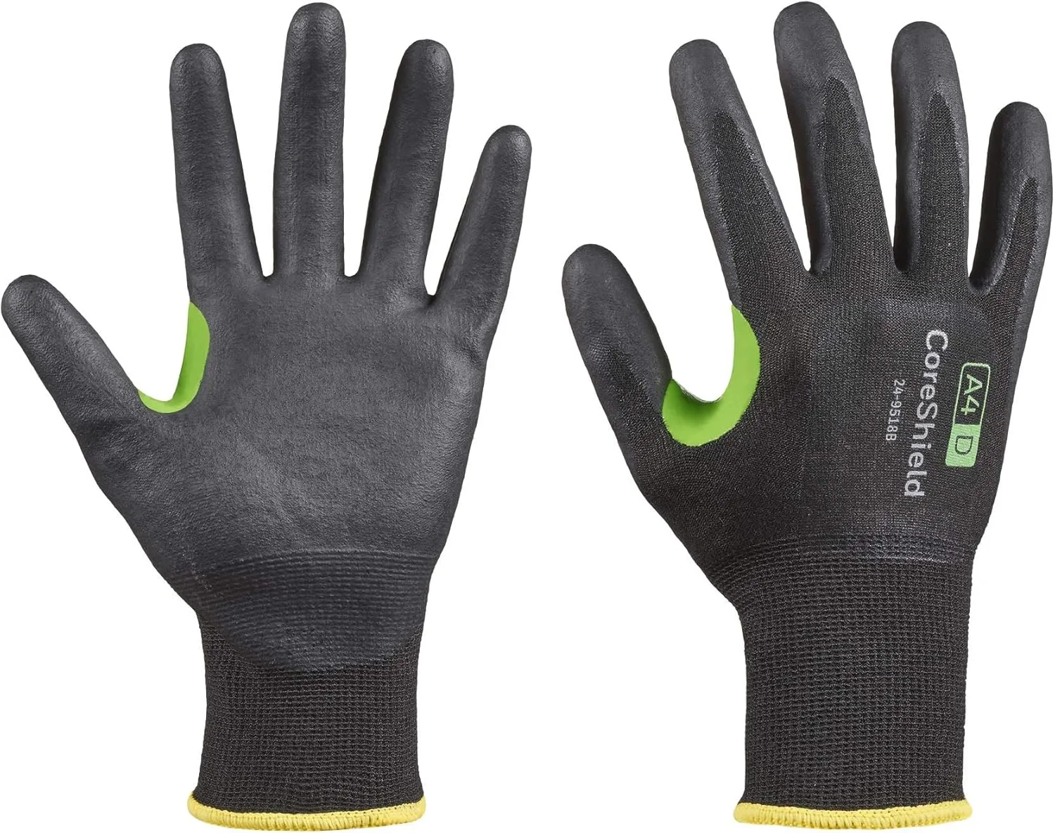 Honeywell CoreShield, 18 gauge, HPPE/steel black liner, nitrile micro-foam black coating, A4/D