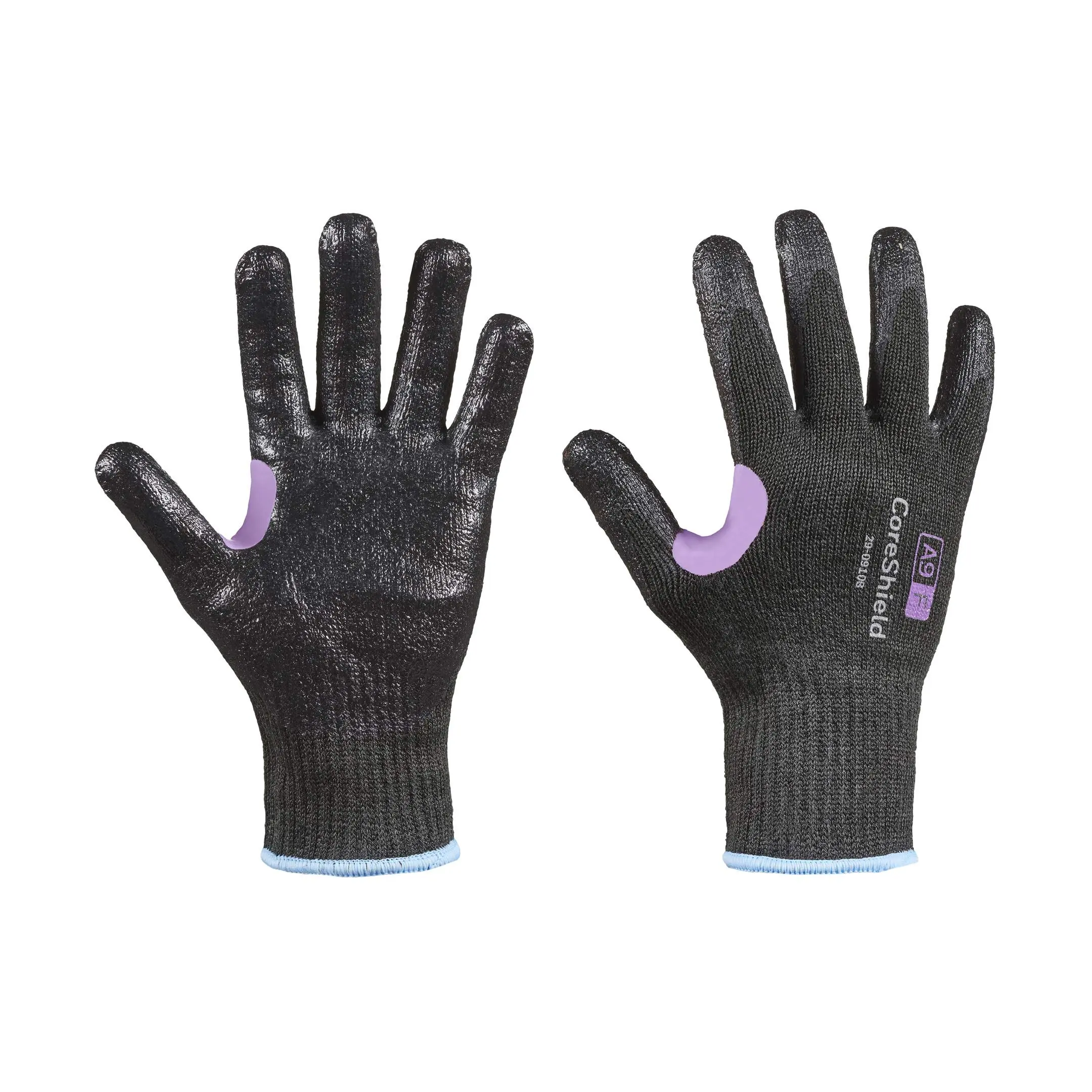 Miller Honeywell CoreShield, 10 gauge HPPE/Kevlar/alloy black liner, smooth nitrile black coating, A9/F